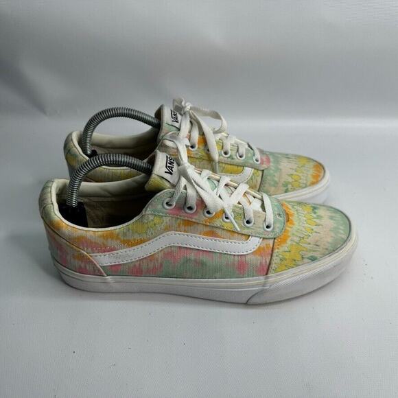 Women’s Vans Ward Psychedelic Tie‎ Dye Skate Casual Low top Sneakers Size W -10 - Picture 1 of 9